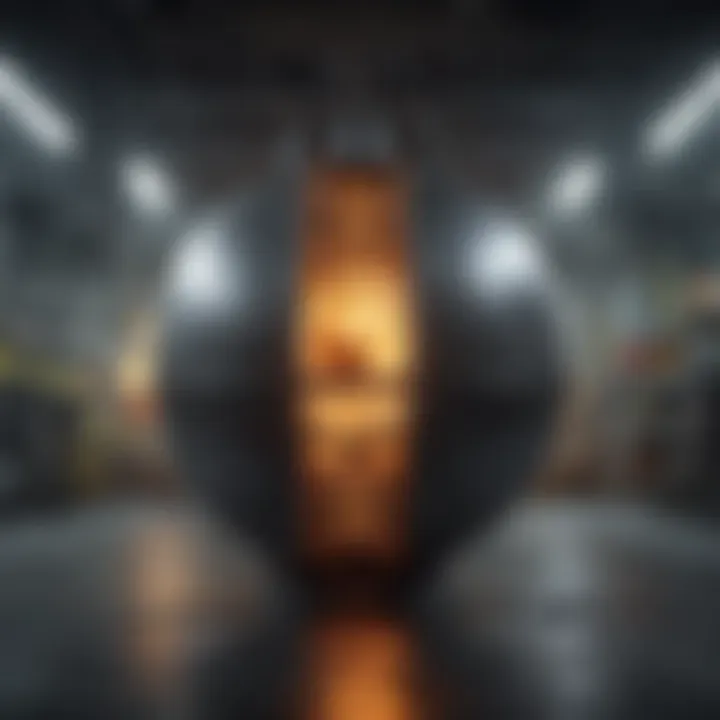 Conceptual image of economic growth fueled by nuclear energy