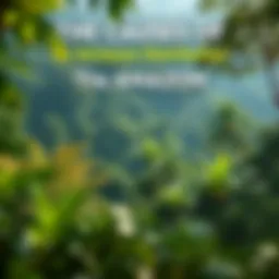 Lush greenery of the Amazon Rainforest