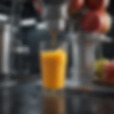 Juice Extraction Technology Advanced machinery used in apple juice extraction demonstrating modern technology.