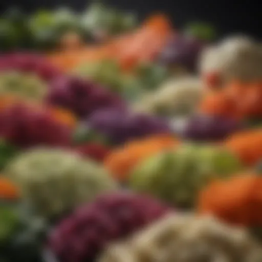 A colorful array of fermented vegetables showcasing their diversity and health benefits