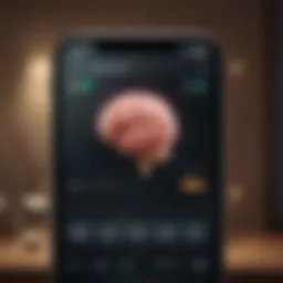 Brain training applications interface
