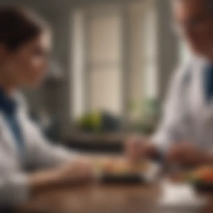Consultation with healthcare professional on dietary plans