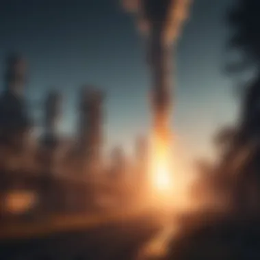 Visualizing Carbon Emissions Capture Illustration of carbon emissions being captured