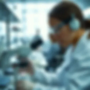 Analyzing PCR Results in Public Health Public health professional analyzing PCR results