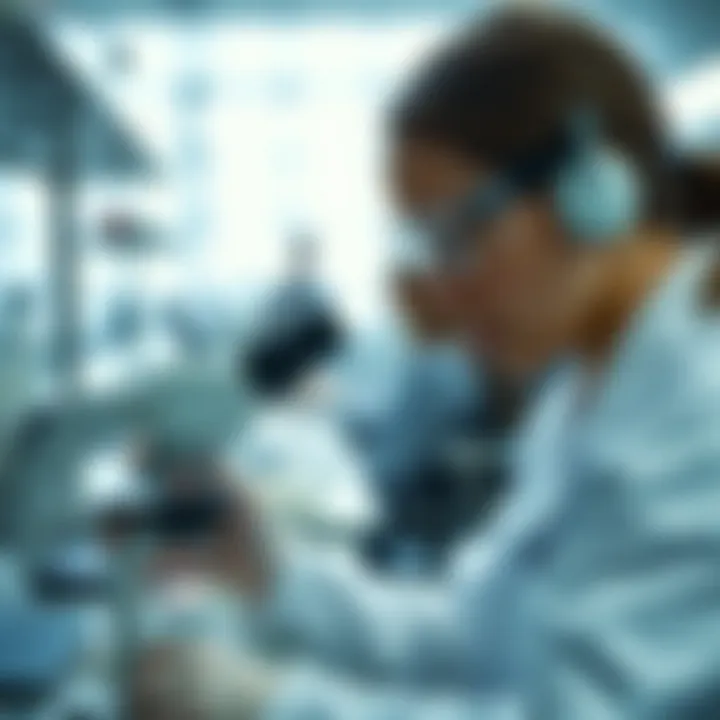 Analyzing PCR Results in Public Health Public health professional analyzing PCR results