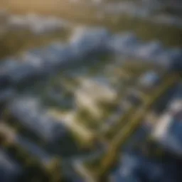 Aerial view of Chonnam National University campus showcasing its architectural beauty