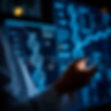 Harnessing Genetic Data for Wellness Person analyzing genetic data on a tablet