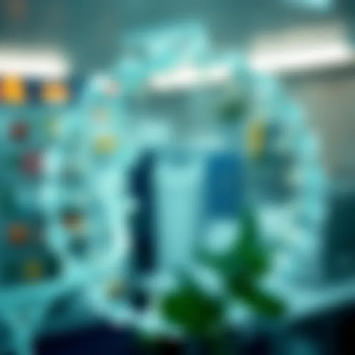 Genetics and Personalized Lifestyle Choices Illustration of healthy lifestyle choices influenced by genetics