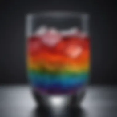 Nutritional Benefits of Probiotic Beverages A close-up of a glass filled with a colorful probiotic beverage