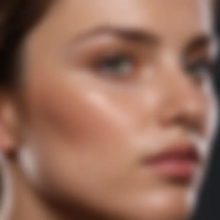 Before and after results of skin treatment using the plasmablast pen.
