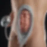 Detailed illustration of a penis vacuum device showcasing its components and functionality