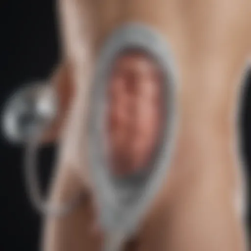 Detailed illustration of a penis vacuum device showcasing its components and functionality