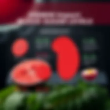 An infographic illustrating the relationship between diet and blood sugar levels