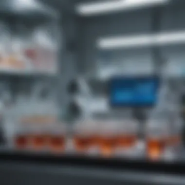Laboratory Setup for T Cell Assays Annotated image of a laboratory setup for T cell killing assays