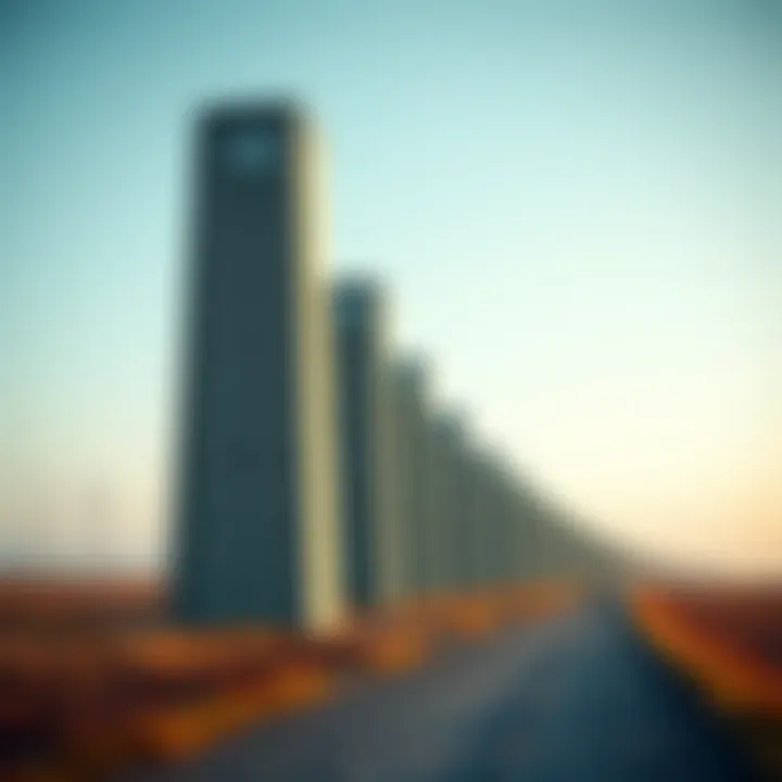 An infographic illustrating the environmental impact of concrete pylons