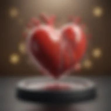 Cholesterol and Heart Health Diagram illustrating the relationship between cholesterol levels and heart health
