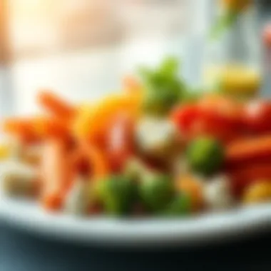 A plate of processed foods