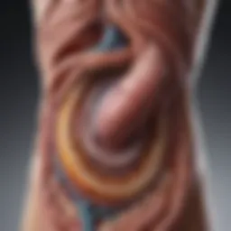 Illustration of the digestive system anatomy