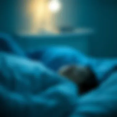 Conceptual image of disrupted sleep patterns