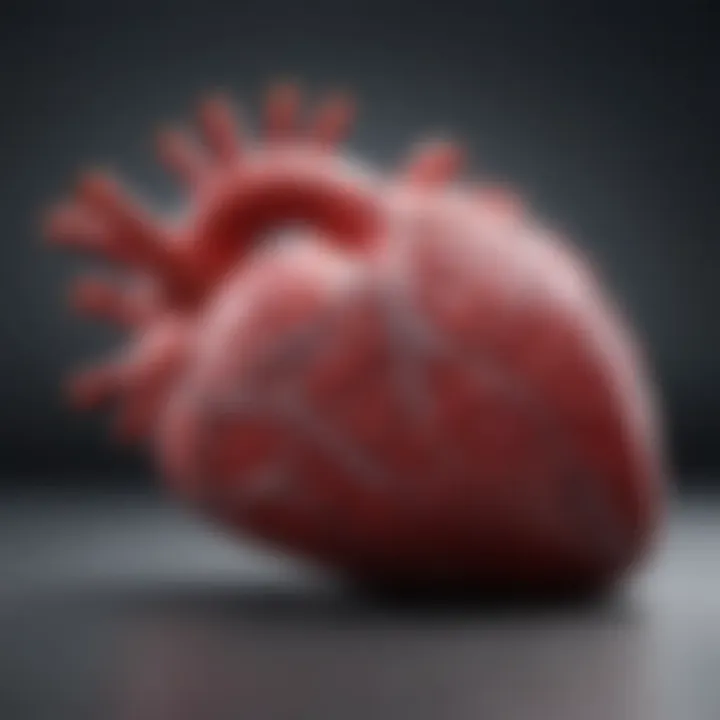 A graph depicting the statistical rise in early onset heart failure cases over the years.