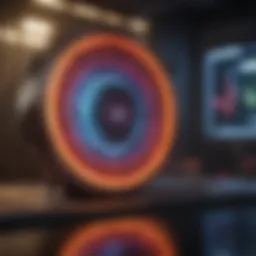 Dynamic gaming scene showcasing reflexes in action