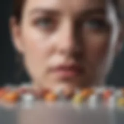 A detailed chart comparing side effects of various antidepressants