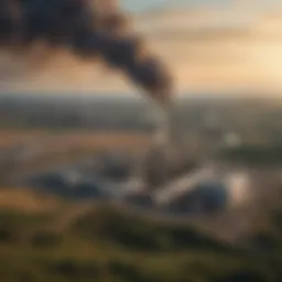 A detailed infographic illustrating the sources of methane emissions including agriculture, landfills, and natural gas extraction.