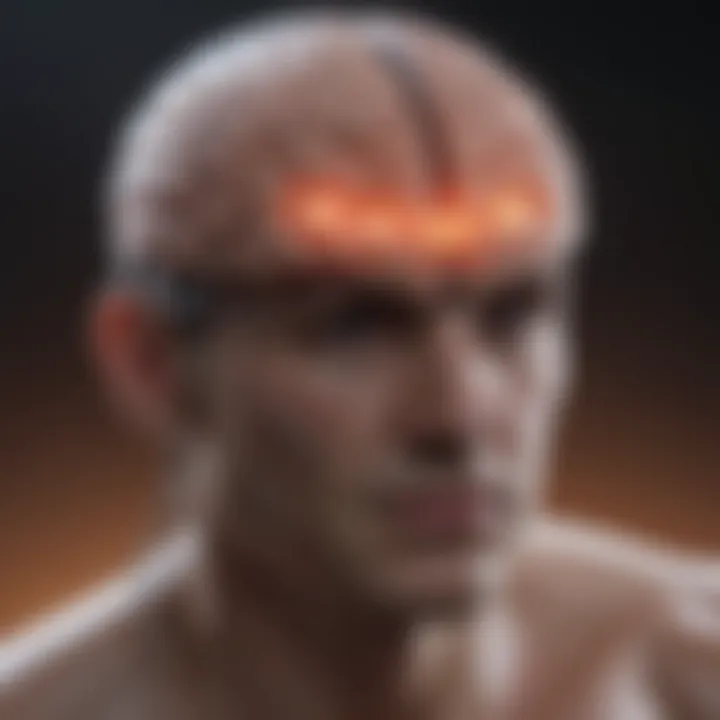Conceptual depiction of ethical considerations in brain technology