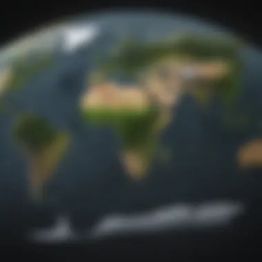 Global Carbon Footprint Variation A world map depicting carbon footprint variations