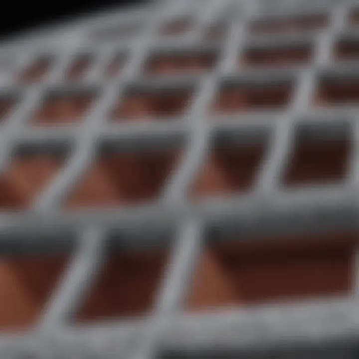 Close-up view of HEPA filter material showcasing its intricate fiber structure