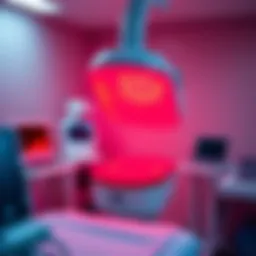 Laser light therapy equipment in a clinical setting