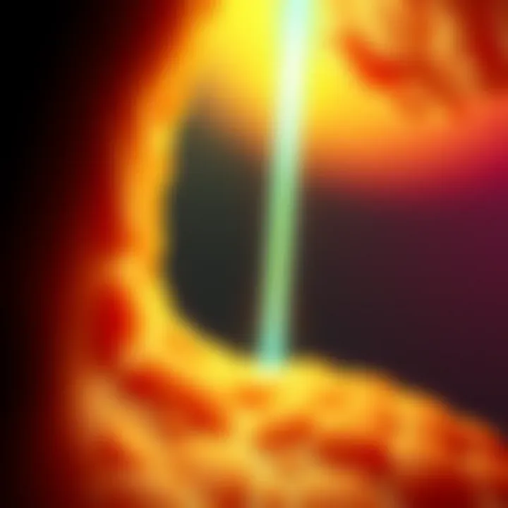Laser Light Penetration in Tissues Illustration of laser light penetrating tissue layers