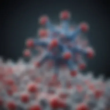 Molecular Structure of Monoclonal Antibodies Illustration depicting the structure of a monoclonal antibody at the molecular level.