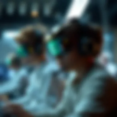 Future of Educational Technology Futuristic technology enhancing educational gaming experiences.