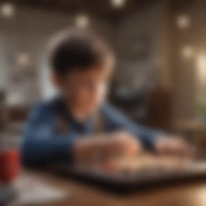 A child independently choosing activities in a prepared environment