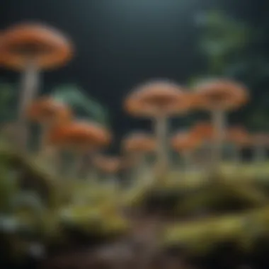Diagram showing the mechanisms of action of fungi against pests
