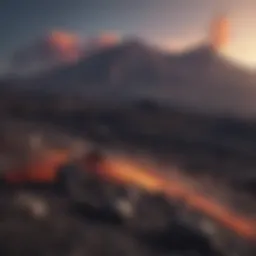 Stunning volcanic landscape of Mount Etna