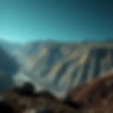 Environmental Impact of Diamond Mining A visual representation of the environmental impacts associated with diamond mining, featuring ecosystems and landscapes affected by extraction.