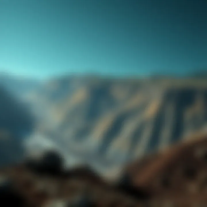 Environmental Impact of Diamond Mining A visual representation of the environmental impacts associated with diamond mining, featuring ecosystems and landscapes affected by extraction.