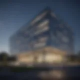 Exterior view of the Georgia Cancer Center showcasing its modern architecture.
