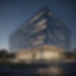 Exterior view of the Georgia Cancer Center showcasing its modern architecture.