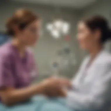 Dedicated Patient Care at Georgia Cancer Center A compassionate healthcare professional interacting with a patient.