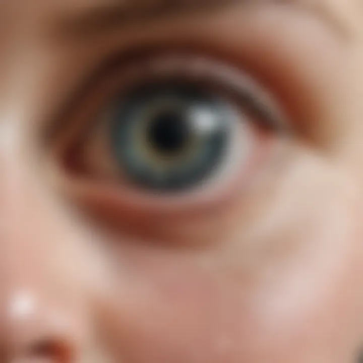 Illustration representing various types of glaucoma in infants