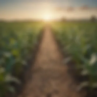 Genetically Modified Crops A visual representation of genetically modified crops in a field.