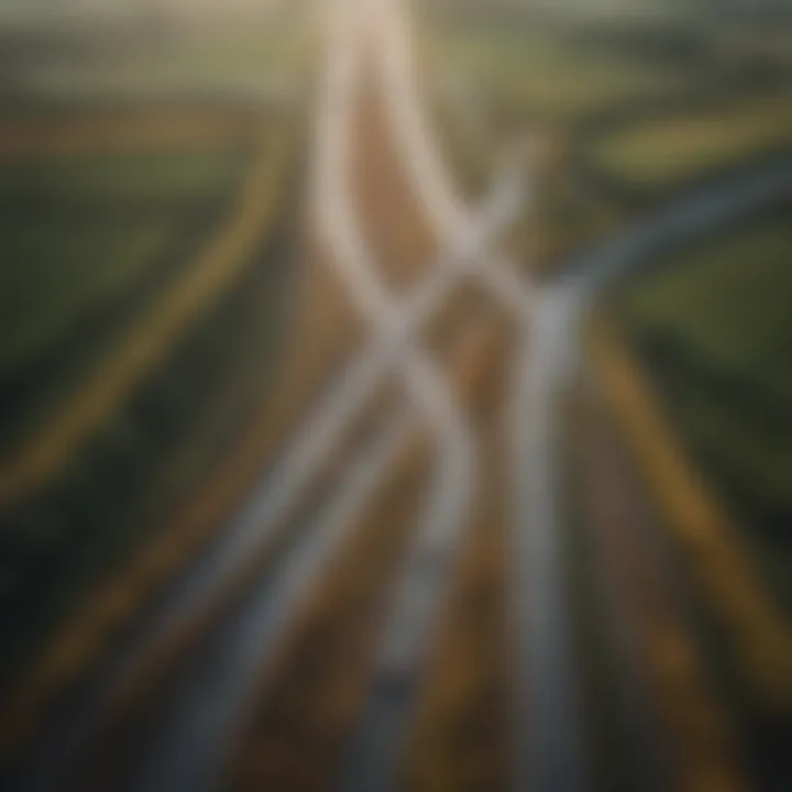 A conceptual image showing the intersection of science and agriculture.