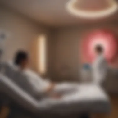 A patient receiving personalized treatment in a modern healthcare facility