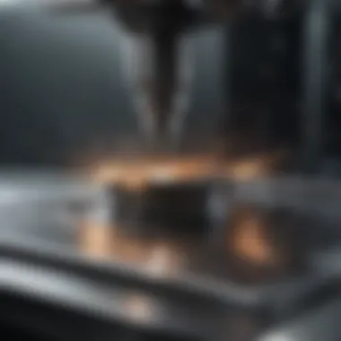 High speed machining process showcasing tool steel in action