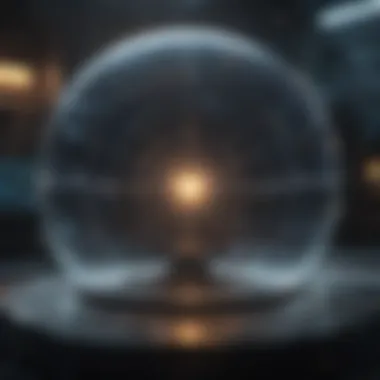 Intricate Hologram Animations A high-tech hologram display showcasing intricate animations