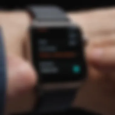 User interface of Apple Watch with oxygen monitoring feature highlighted