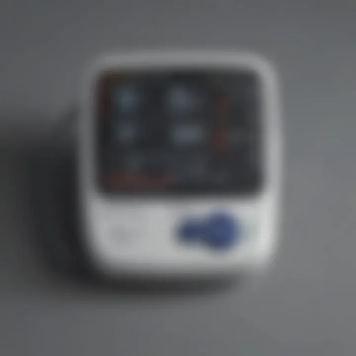 Comparison chart of various blood pressure monitor models